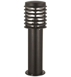 LED Tuinverlichting - Buitenlamp - Palm 3 - Staand - RVS Mat Zwart - E27 - Rond