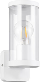 LED Tuinverlichting - Buitenlamp - Wandlamp - Trion Tino - E27 Fitting - Spatwaterdicht IP44 - Mat Wit - Aluminium
