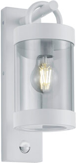 LED Tuinverlichting met Bewegingssensor - Wandlamp Buitenlamp - Trion Semby - E27 Fitting - Spatwaterdicht IP44 - Mat Wit