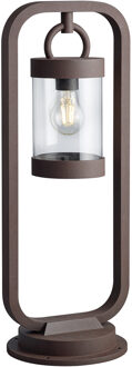 LED Tuinverlichting met Dag en Nacht Sensor- Staand - Buitenlamp - Trion Semby - E27 Fitting - Spatwaterdicht IP44 - Bruin