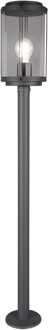 LED Tuinverlichting - Staand - Buitenlamp - Trion Taniron XL - E27 Fitting - Spatwaterdicht IP44 - Mat Antraciet - Grijs