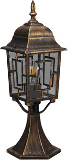 LED Tuinverlichting - Staand - Buitenlamp - Trion Torno Laag - E27 Fitting - Spatwaterdicht IP44 - Brons - Aluminium