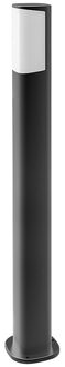 LED Tuinverlichting - Staande Buitenlamp - Brinton Tarin - 7W - Warm Wit 3000K - Mat Antraciet - Rond - Aluminium - 80cm Grijs