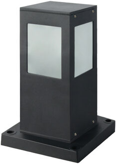 LED Tuinverlichting - Staande Buitenlamp - Kavy 3 - E27 Fitting - Vierkant - Aluminium - Philips - CorePro LEDbulb 827 Zwart
