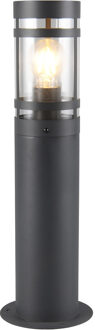 LED Tuinverlichting - Staande Buitenlamp - Trion Paulo - E27 Fitting - Spatwaterdicht IP44 - Rond - Antraciet - Metaal