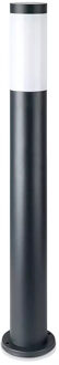 Led Tuinverlichting - Staande Buitenlamp - Viron Stobo - E27 Fitting - Rond - Mat Antraciet - Aluminium - 80cm Grijs