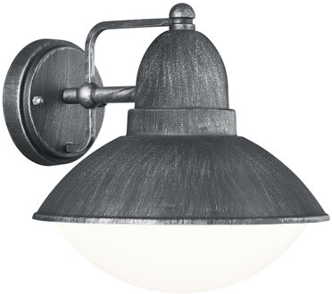 LED Tuinverlichting - Tuinlamp - Trion Amira - Wand - E27 Fitting - Mat Zilver - Aluminium Zilverkleurig