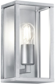 LED Tuinverlichting - Tuinlamp - Trion Garinola - Wand - E27 Fitting - Mat Grijs - Aluminium