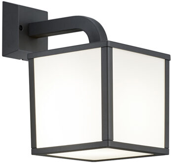 LED Tuinverlichting - Wandlamp Buitenlamp - Trion Cubirino - 5W - E27 Fitting - Warm Wit 3000K - Waterdicht IP54 - Mat Grijs