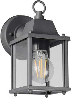 LED Tuinverlichting - Wandlamp Buitenlamp - Trion Dewran - E27 Fitting - IP23 - Antraciet - Aluminium