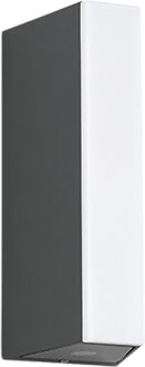 LED Tuinverlichting - Wandlamp Buitenlamp - Trion Eren - 5.5W - 600 lumen - Warm Wit - 3000K - Antraciet - Aluminium