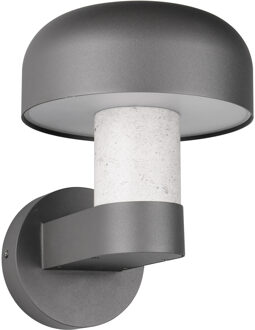 LED Tuinverlichting - Wandlamp Buitenlamp - Trion Freek - E27 Fitting - Rond - IP54 - Betongrijs - Aluminium