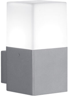 LED Tuinverlichting - Wandlamp Buitenlamp - Trion Hudsy - 3.5W - E14 Fitting - Warm Wit 3000K - Spatwaterdicht IP44 - Zilverkleurig