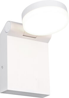 LED Tuinverlichting - Wandlamp Buitenlamp - Trion Nuri - 7.5W - Aanpasbare Kleur - Spatwaterdicht IP44 - Mat Wit - Aluminium Zeer Warm Wit;Warm wit;Natuurlijk wit