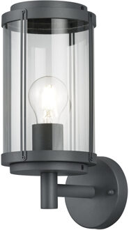 LED Tuinverlichting - Wandlamp - Buitenlamp - Trion Taniron - E27 Fitting - Spatwaterdicht IP44 - Mat Antraciet - Grijs