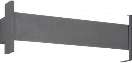 LED Tuinverlichting - Wandlamp Buitenlamp - Trion Watson - 7W - Aanpasbare Kleur - Rechthoek - Antraciet - Aluminium Zeer Warm Wit;Warm wit;Natuurlijk wit