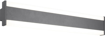 LED Tuinverlichting - Wandlamp Buitenlamp - Trion Watson - 8W - Aanpasbare Kleur - Rechthoek - Antraciet - Aluminium Zeer Warm Wit;Warm wit;Natuurlijk wit