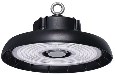 LED UFO High Bay 100W - Magazijnverlichting - Waterdicht IP65 - Helder/Koud Wit 6400K - Aluminium Zwart