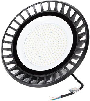 LED UFO High Bay 150W - Aigi Retri - Magazijnverlichting - Waterdicht IP65 - Natuurlijk Wit 4000K - Aluminium Zwart