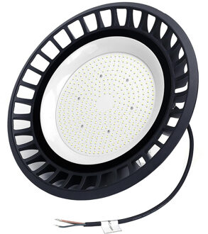 LED UFO High Bay 200W - Aigi Eiya - Magazijnverlichting - Waterdicht IP65 - Helder/Koud Wit 6500K - Aluminium Zwart