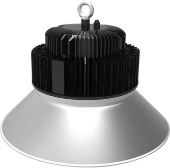 LED UFO High Bay 200W - Aigi Mania - Magazijnverlichting - Waterdicht IP65 - Helder/Koud Wit 6000K - Mat Zwart