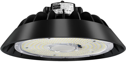 LED UFO High Bay Premium - Rinzu Prem - 100W - High Lumen 150 LM/W - Magazijnverlichting - Dimbaar - Waterdicht IP65 - Zwart