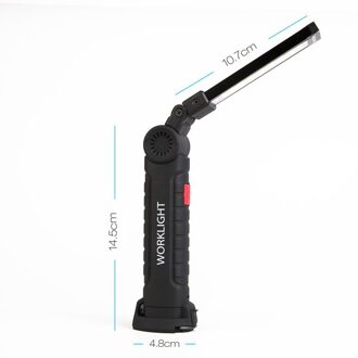 Led Verlichting Bar Auto Lamp Oplaadbare Magnetische Cob 5Mode Torch Handheld Inspectie Lamp Cordless Worklight Tool Multifunctionele