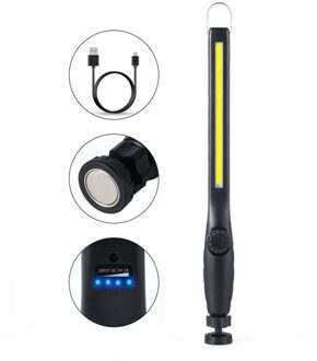 Led Verlichting Usb Oplaadbare Cob Verlichting Draagbare Magnetische Draadloze Inspectie Licht Voor Auto Reparatie, Thuisgebruik, workshop 1 pack