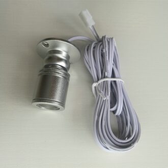 Led Verzonken Kabinet Mini Spot Light Downlight 12V Dc Sieraden Tonen Omvatten Led Driver Plafondlamp Lamp wit / 1W zwart