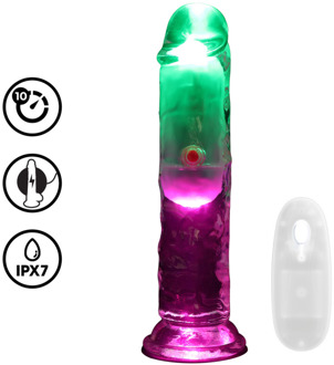 LED Vibrerende Rechte Penis - 6 / 15 cm - Transparant