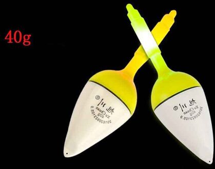 Led Vissen Night Drijft Elektrische Gloeiende Drijft Visgerei Oceaan Boot Vissen Bobber Met Batterij Vis Boeien Vissen Gereedschap 40g