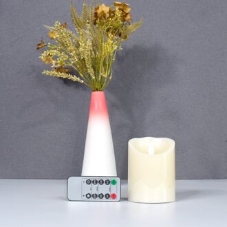 Led Vlamloze Kaars Lichten Afstandsbediening Flickering Thee Kaarsen Batterij Aangedreven Voor Thuis Birthday Party Bruiloft Decoratie high 10cm