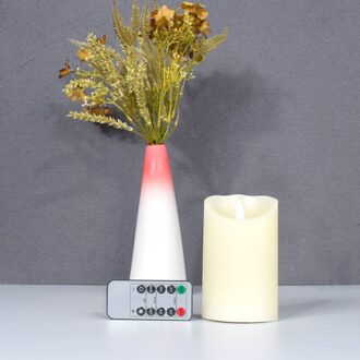 Led Vlamloze Kaars Lichten Afstandsbediening Flickering Thee Kaarsen Batterij Aangedreven Voor Thuis Birthday Party Bruiloft Decoratie high 12.5cm