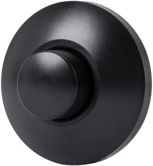 LED Vloerdimmer - ECO-DIM.09 - Fase Afsnijding RC - Enkel Knop - 0-50W - Rond - Mat Zwart