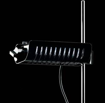 LED vloerlamp Colombo, zwart/chroom, metaal zwart, chroom