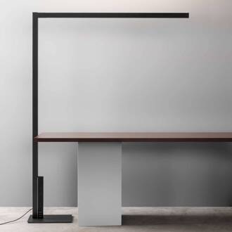 LED vloerlamp Crane, 3.000 K, zwart, metaal, dimbaar