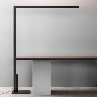 LED vloerlamp Crane, 4.000 K, zwart, metaal, dimbaar