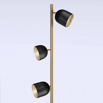 LED vloerlamp Dome zwart zwart, goud