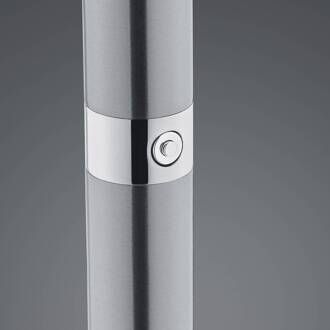 LED vloerlamp Findus, 1-lamp, nikkel mat nikkel