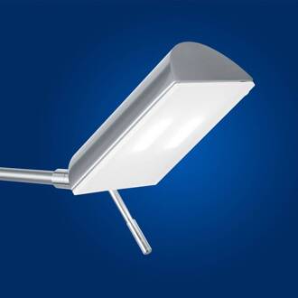 LED vloerlamp Graz, nikkel mat gesatineerd