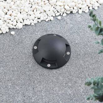 LED vloerlamp Huban, 15 cm, 4-lamps, antraciet donkergrijs