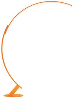 LED vloerlamp Kyudo, oranje, hoogte 212 cm