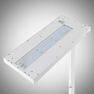 LED vloerlamp Logan Pro, wit, sensor, dimbaar wit (RAL 9003)