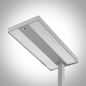 LED vloerlamp Logan Pro, zilver, sensor, dimbaar zilver (RAL 9006)