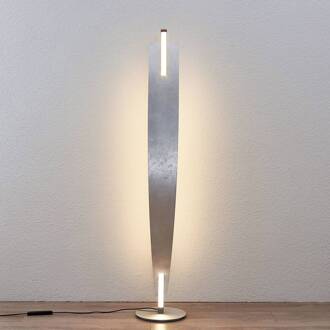 LED vloerlamp Marija, zilver, dimbaar, 140 cm