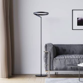 LED vloerlamp Melli F, zwart, aluminium, hoogte 168 cm