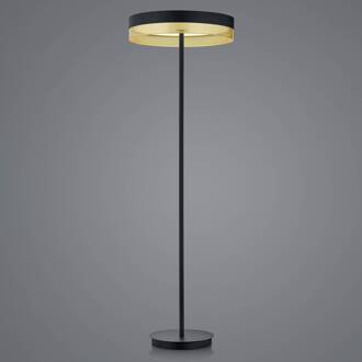 LED vloerlamp Mesh, touchdimmer, zwart/goud zwart, goud