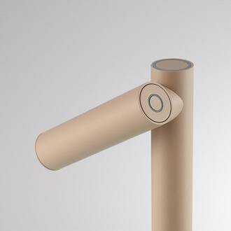 LED vloerlamp Mimo F, zandkleurig, aluminium