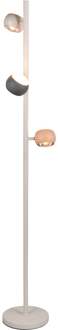 LED Vloerlamp - Musterring Cannon - 3 Lichtpunten van 5 Watt - Dimbaar - Aanpasbare Lichtkleur - Geheugenfunctie - Up-and-down Verlichting - Meerkleurig - Metaal Zeer Warm Wit;Warm wit;Natuurlijk wit