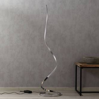 LED vloerlamp Nur 148 cm dimbaar wit, chroom, zilver
